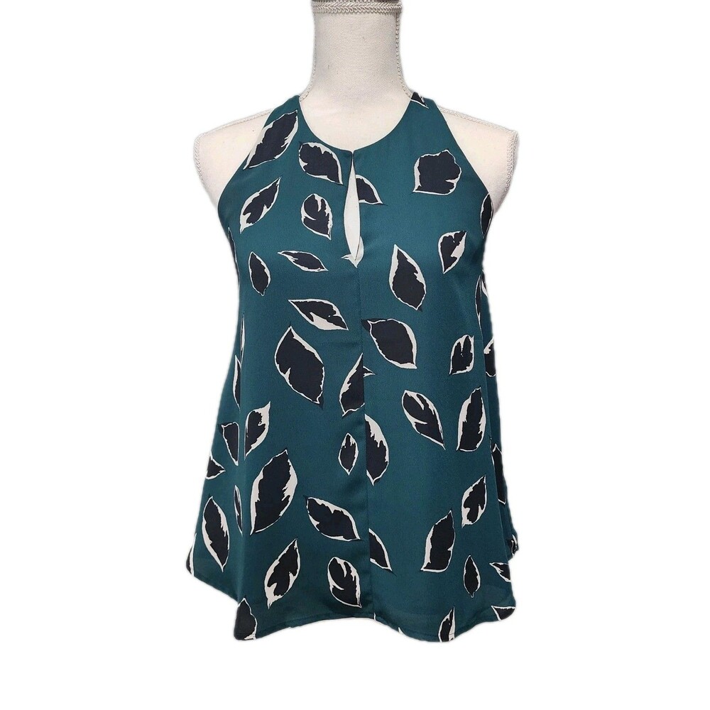 Ann Taylor LOFT Blouse Top Women's Green Sizes XS